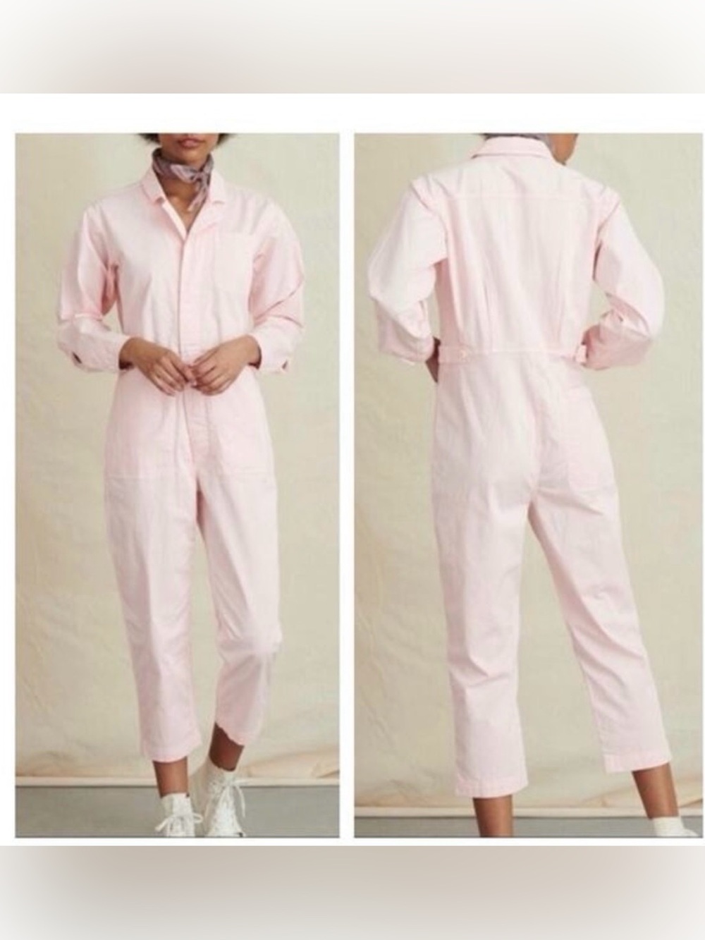 ALEX MILL jumpsuit, pale pink, Large